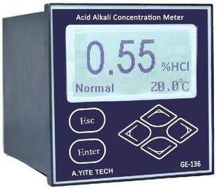 Medidor ácido da concentração do alcalóide (analisador em linha do monitor da indústria da água)