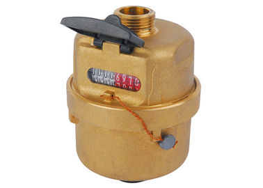 Medidor de água de bronze do pistão giratório do corpo