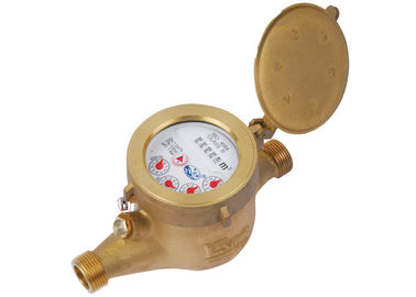 Tipo seco multi bronze do seletor do medidor de água do jato 5 dígitos para o agregado familiar LXSG-15E