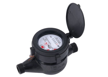 Medidores de água plásticos da classe B, medidor de água comercial LXS-15EP da roda da aleta