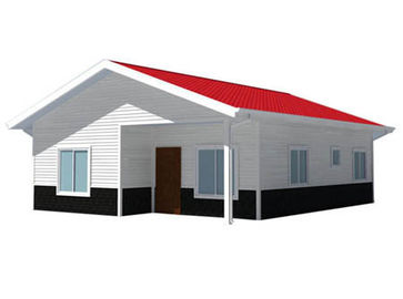 Casa modular da casa pré-fabricada residencial transportável de 3 quartos com painel de sanduíche