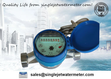 Medidores de água residenciais do único jato, medidor inteligente do uso de água com a linha de conexão de G1-B