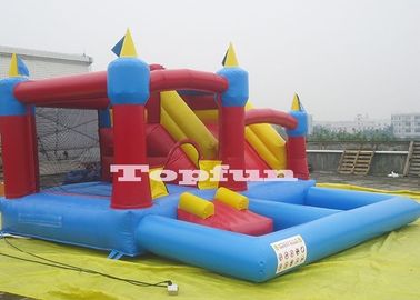 20ft 4 infláveis em 1 salto e corrediça de salto combinados do castelo com o poço plástico da bola