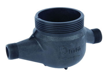 Roda plástica quente/fria da aleta do corpo do medidor de água, DN 15mm - 50mm