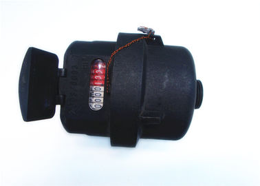 Medidor de água plástico ClassC do pistão/preto volumétrico de ClassD, LXH-15P