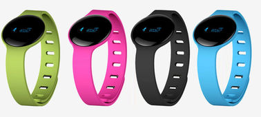 Bracelete dos esportes de Bluetooth da pulseira do polímero do lítio, multi braceletes de Smart do exercício da cor