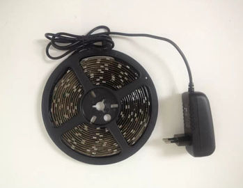 Esterilização flexível que ilumina o adaptador de W do roxo 24 dos jogos SMD 5050 da luz de tira do diodo emissor de luz